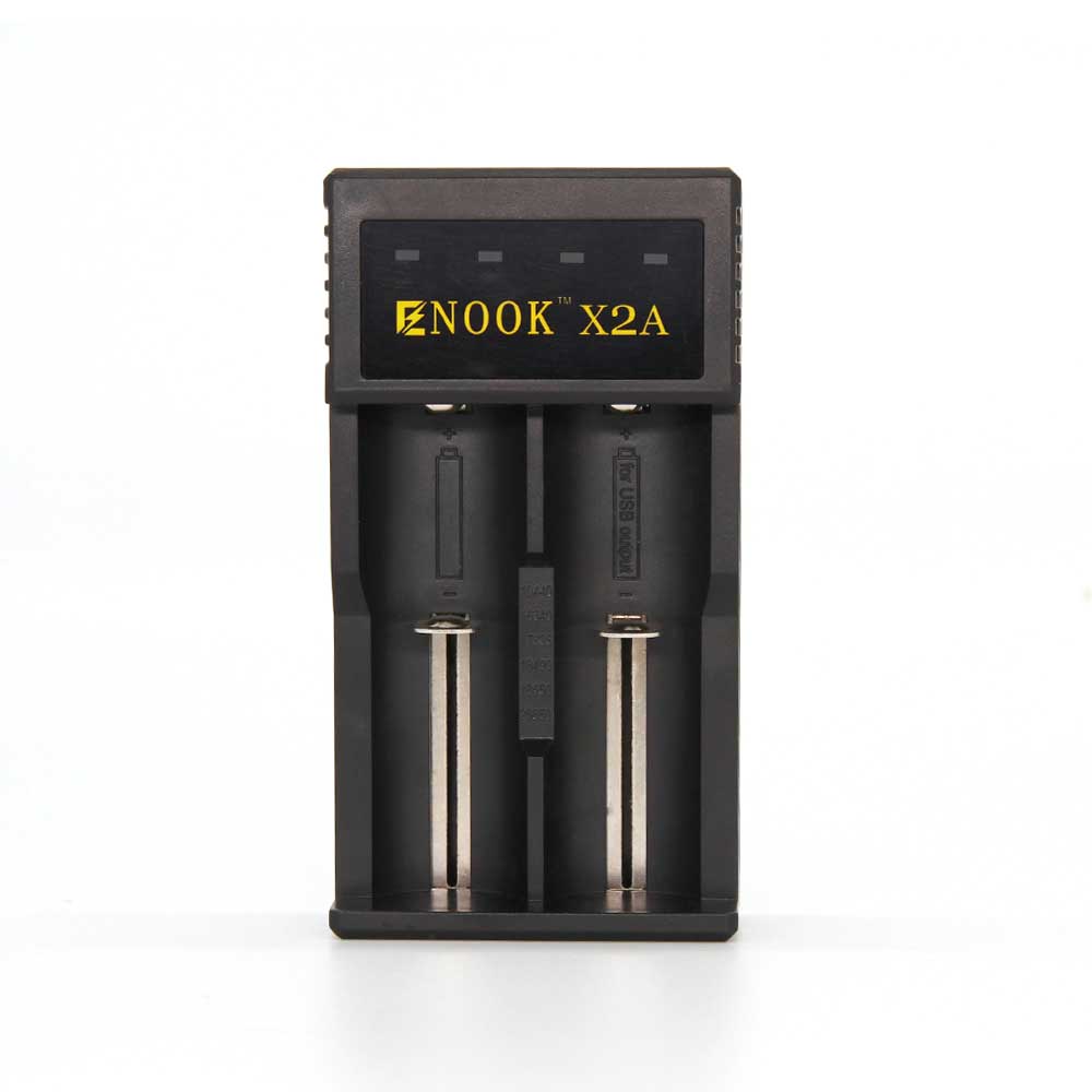Enook brand -X2A current with LED display charger Use MIRCRO USB DC 5V input for 18650 26650 batteries