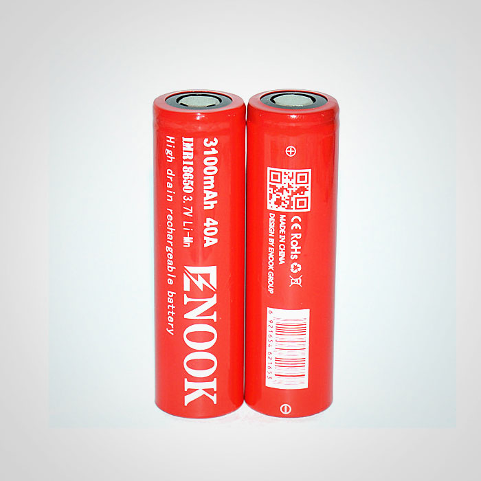 Enook 18650 3100mah 40A high drain rechargeable battery