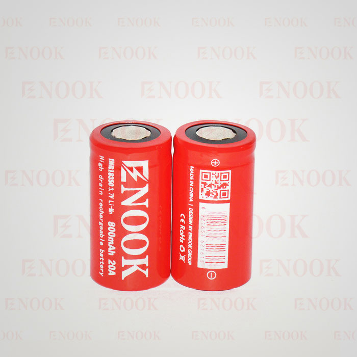 Enook 18350 800mAh 20A 3.7V high capacity rechargeable Li-M battery for vaporshark pk brillpower battery